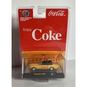 M2 Machines Coca-Cola 1968 Shelby GT 500KR Yellow Convertible B413